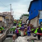 Suivi des travaux durables en cours de réalisation dans les deux quartiers de Salongo et Abattoir.